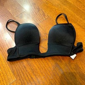Deep chest bra